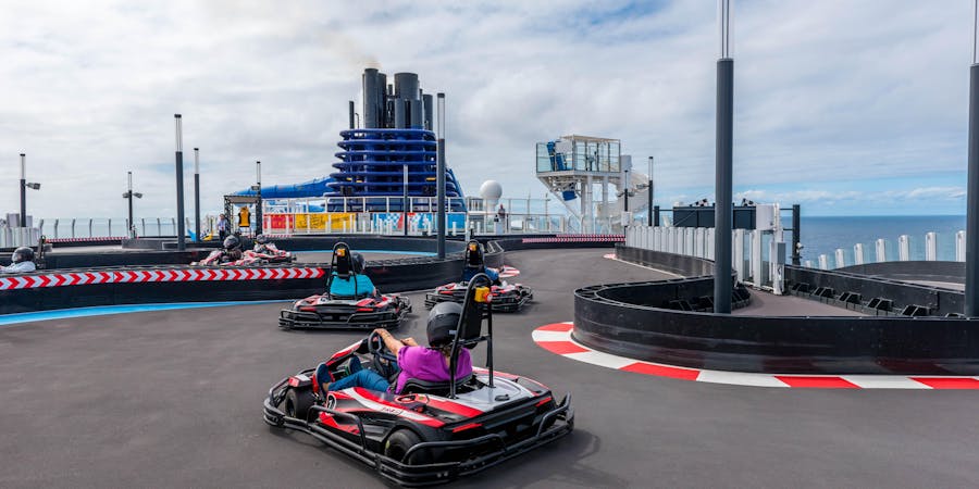 Go-Kart Racetrack on Norwegian Bliss (Photo: Cruise Critic) Go-Kart Racetrack on Norwegian Bliss (Photo: Cruise Critic)