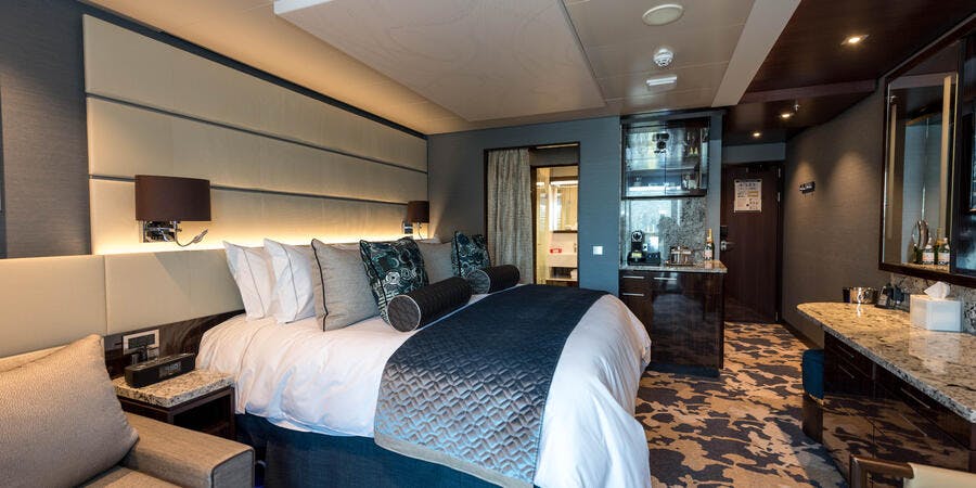 The Haven Courtyard Penthouse Suite on Norwegian Bliss (Photo: Cruise Critic) The Haven Courtyard Penthouse Suite on Norwegian Bliss (Photo: Cruise Critic)