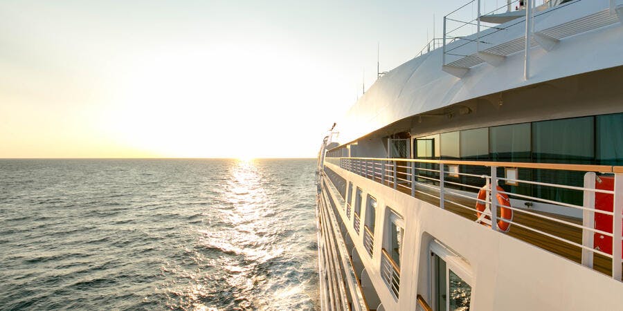 Ship Exterior on Seabourn Ovation Ship Exterior on Seabourn Ovation