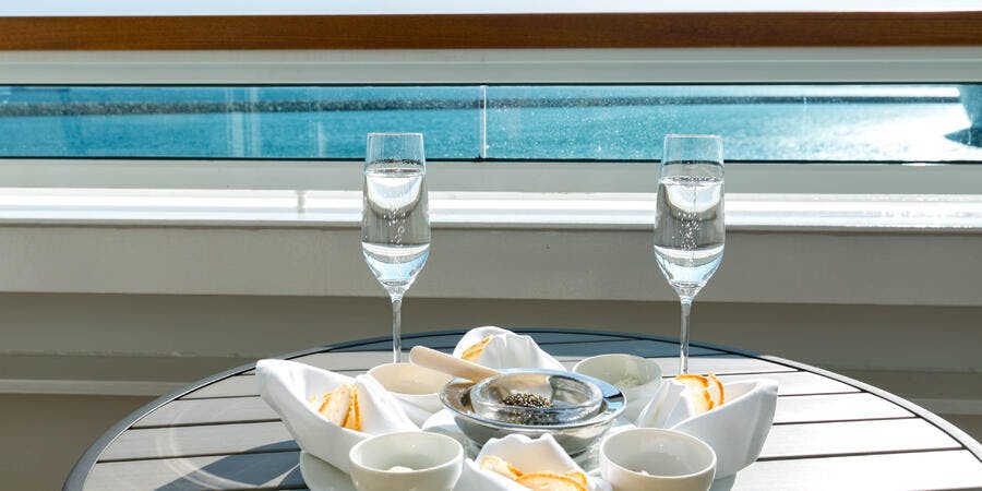 Complimentary Caviar on Seabourn Ovation Complimentary Caviar on Seabourn Ovation