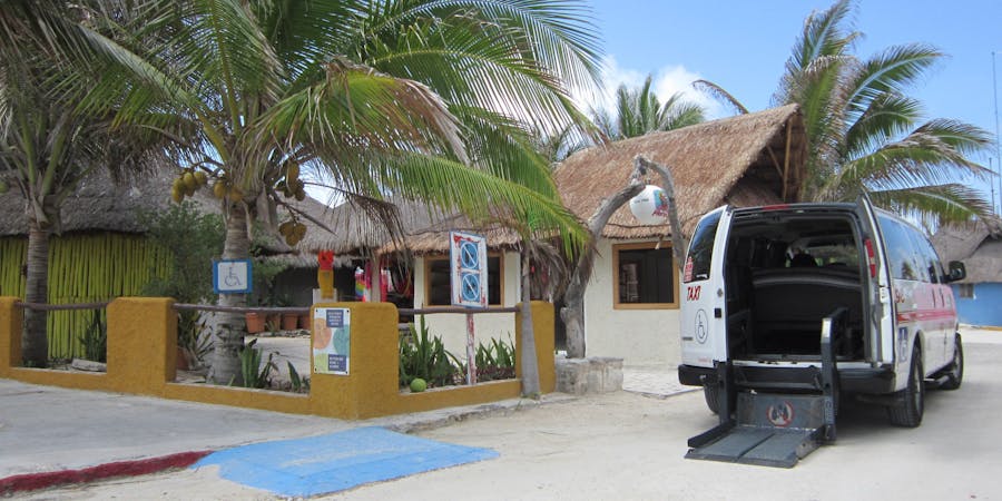 An accessible van in use for a shore excursion in Cozumel, Mexico (Photo: Silversea Cruises) An accessible van in use for a shore excursion in Cozumel, Mexico (Photo: Silversea Cruises)