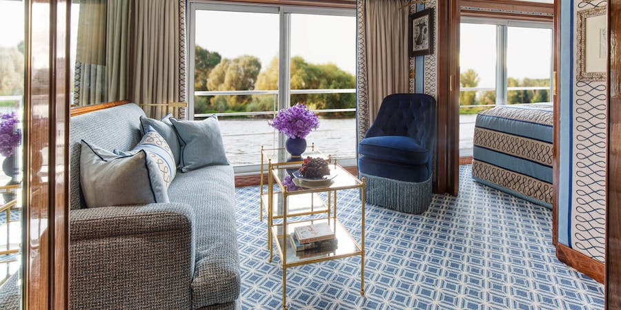 Suite on S.S. Bon Voyage (Photo: Uniworld) Suite on S.S. Bon Voyage (Photo: Uniworld)