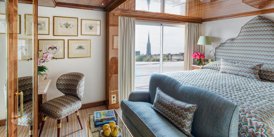 Suite on S.S. Bon Voyage (Photo: Uniworld) Suite on S.S. Bon Voyage (Photo: Uniworld)
