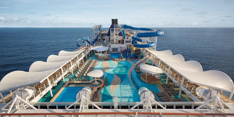 The main pool on Norwegian Joy (Photo: Norwegian Cruise Line) The main pool on Norwegian Joy (Photo: Norwegian Cruise Line)