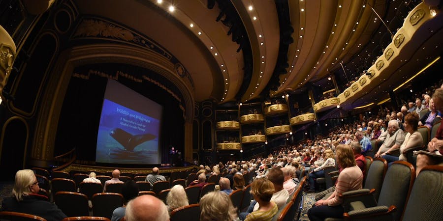 Alaska Presentation Onboard Queen Elizabeth (Photo: Christina Janansky/Cruise Critic) Alaska Presentation Onboard Queen Elizabeth (Photo: Christina Janansky/Cruise Critic)