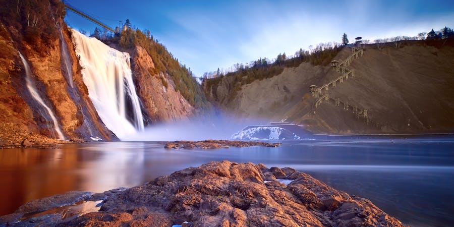 Montmorency Falls, Quebec, Canada (Photo: Magnus L/Shutterstock) Montmorency Falls, Quebec, Canada (Photo: Magnus L/Shutterstock)