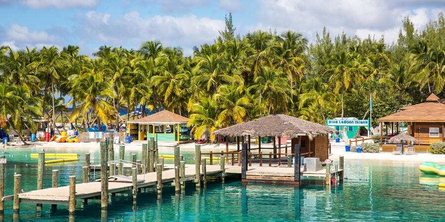 View of Blue Lagoon, a Private Island Resort Near Nassau, Bahamas (Photo: Victor Maschek/Shutterstock) View of Blue Lagoon, a Private Island Resort Near Nassau, Bahamas (Photo: Victor Maschek/Shutterstock)