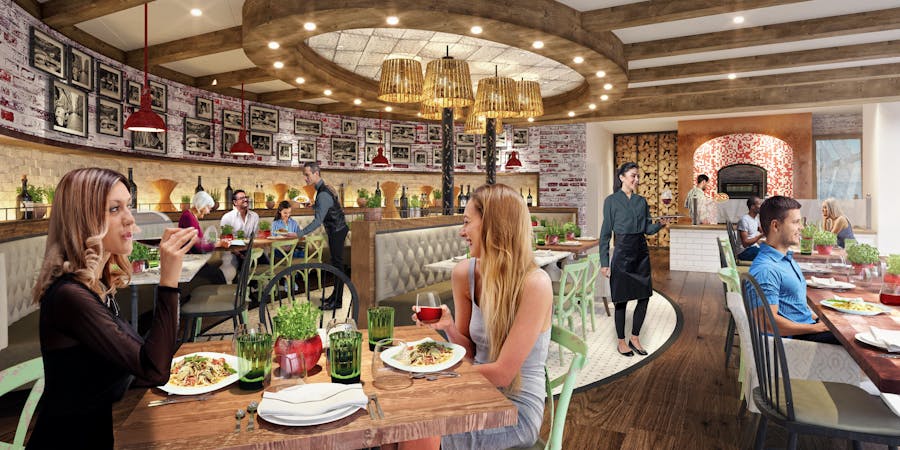 Freedom of the Seas' Giovanni's Italian Kitchen (Photo: Royal Caribbean International) Freedom of the Seas' Giovanni's Italian Kitchen (Photo: Royal Caribbean International)