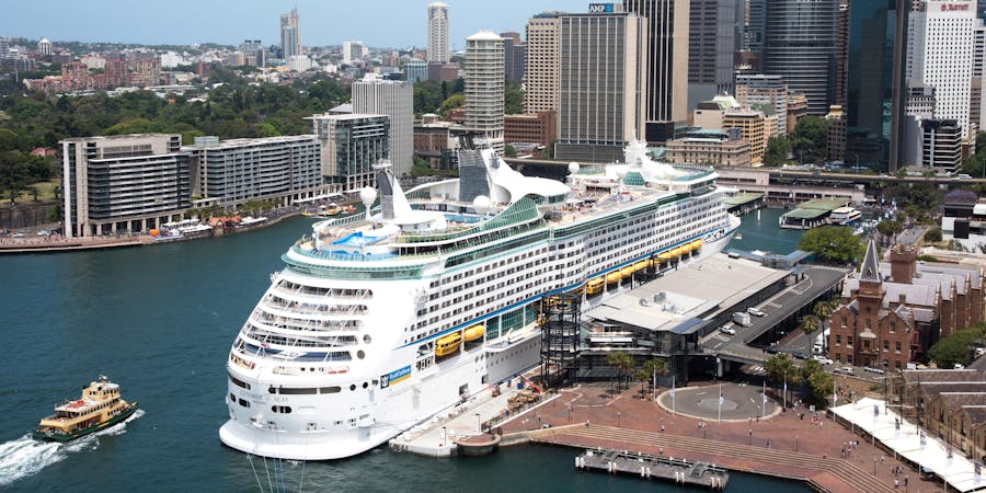 Overseas Passenger Terminal in Sydney, Australia with Explorer of the Seas in View (Photo: EA Given/Shutterstock) Overseas Passenger Terminal in Sydney, Australia with Explorer of the Seas in View (Photo: EA Given/Shutterstock)