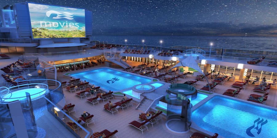 Movies Under the Stars on Sky Princess (Image: Princess Cruises) Movies Under the Stars on Sky Princess (Image: Princess Cruises)