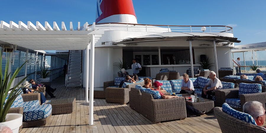 Sail away on the sun deck of Boudicca (Photo: Donna Dailey) Sail away on the sun deck of Boudicca (Photo: Donna Dailey)