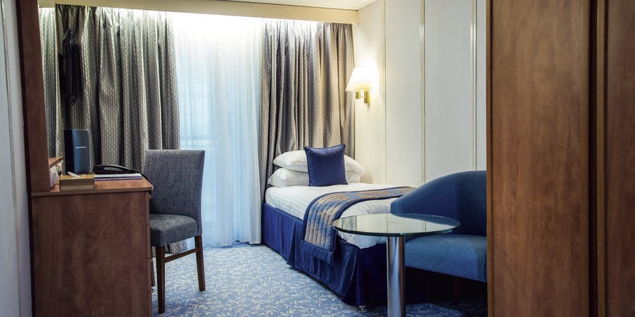 Studio cabin on Fred. Olsen's Boudicca (Photo: Fred. Olsen Cruise Line) Studio cabin on Fred. Olsen's Boudicca (Photo: Fred. Olsen Cruise Line)