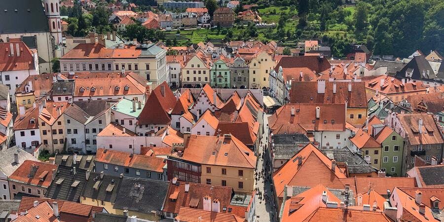 Cesky Krumlov, Czech Republic, is a great tour option on Danube River cruises. (Photo by Carolyn Spencer Brown) Cesky Krumlov, Czech Republic, is a great tour option on Danube River cruises. (Photo by Carolyn Spencer Brown)