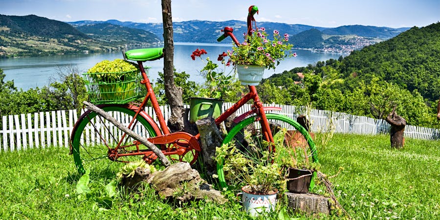 Cycling along the Danube. (Photo by Shutterstock) Cycling along the Danube. (Photo by Shutterstock)