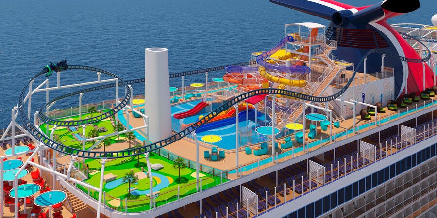 The Roller Coaster on Carnival's Mardi Gras (Photo: Carnival Cruise Line) The Roller Coaster on Carnival's Mardi Gras (Photo: Carnival Cruise Line)