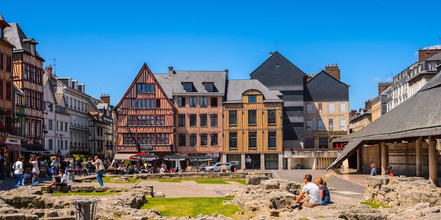 Rouen's Joan d'Arc Square (photo via Shutterstock) Rouen's Joan d'Arc Square (photo via Shutterstock)