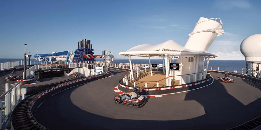 The Speedway on Norwegian Encore (Photo: Norwegian Cruise Line) The Speedway on Norwegian Encore (Photo: Norwegian Cruise Line)