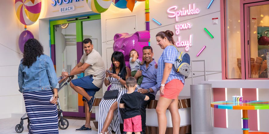 Sugar Beach is a new addition to the Boardwalk on Oasis of the Seas (Photo: Royal Caribbean) Sugar Beach is a new addition to the Boardwalk on Oasis of the Seas (Photo: Royal Caribbean)