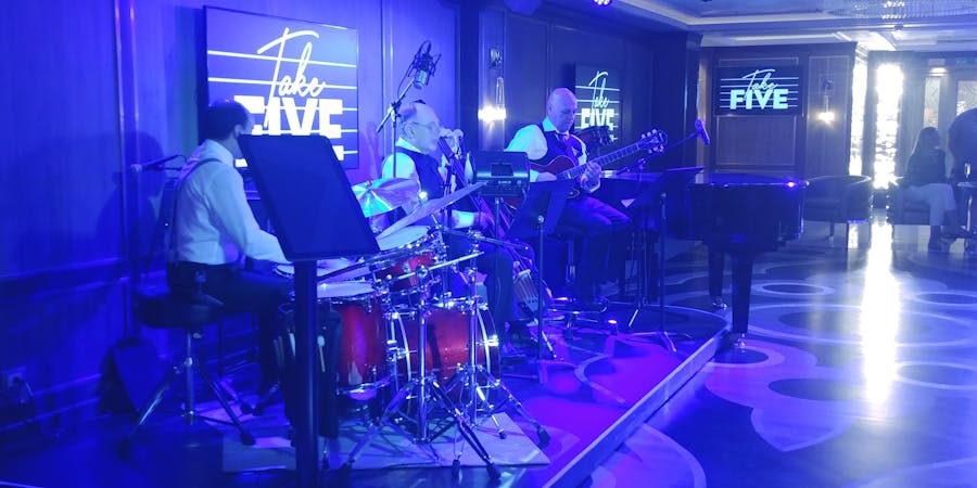 The Take Five Lounge on Sky Princess (Photo: Dori Saltzman/Cruise Critic) The Take Five Lounge on Sky Princess (Photo: Dori Saltzman/Cruise Critic)