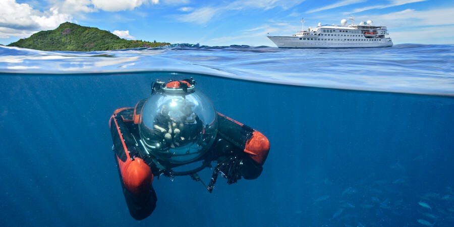Crystal Esprit's submarine (Photo: Crystal Cruises) Crystal Esprit's submarine (Photo: Crystal Cruises)