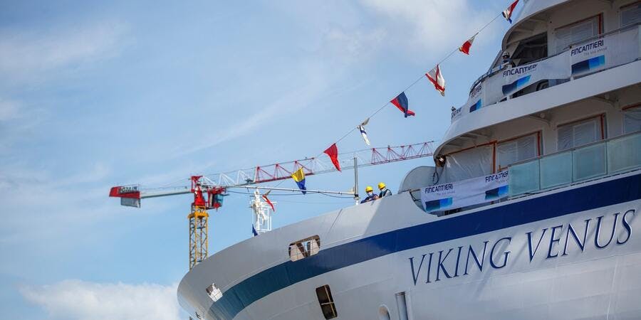 Viking Venus at Italy's Fincantieri shipyard (Photo: Finantieri) Viking Venus at Italy's Fincantieri shipyard (Photo: Finantieri)