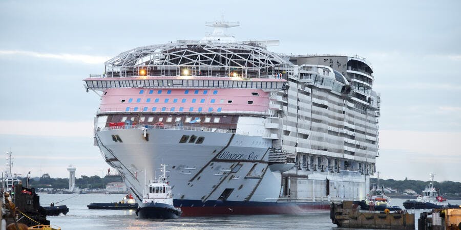 Wonder of the Seas Float Out St Nazaire Wonder of the Seas Float Out St Nazaire