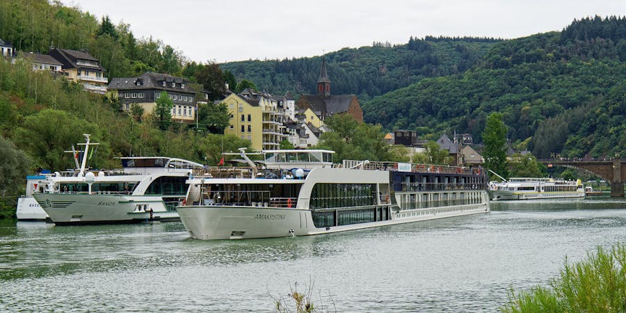River cruise ships in Cochem on the Mosel River (Photo: Franz Neumeier/Cruise Critic Contributor) River cruise ships in Cochem on the Mosel River (Photo: Franz Neumeier/Cruise Critic Contributor)