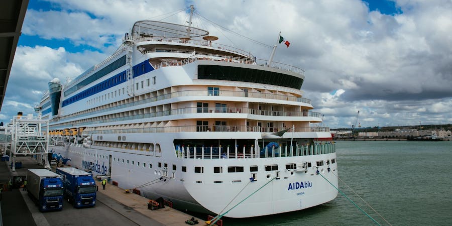 AIDAblu in Civitavecchia (Photo: AIDA) AIDAblu in Civitavecchia (Photo: AIDA)