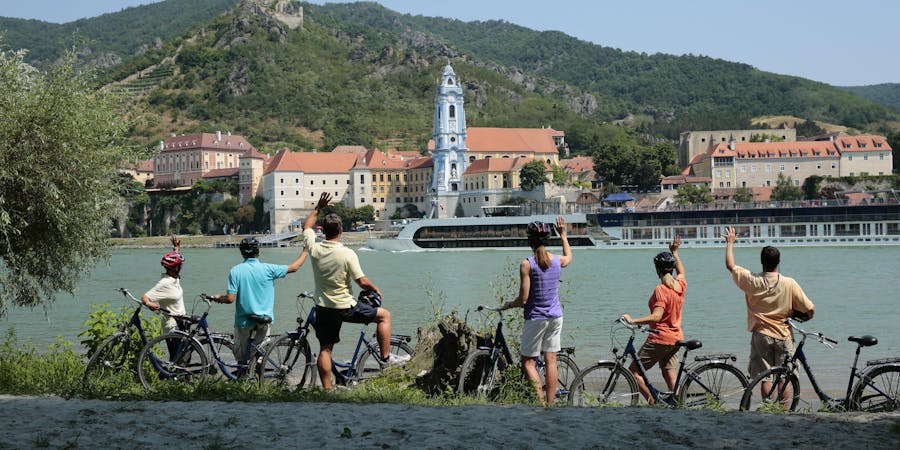 Bicycling excursion on the Danube hosted by Amawaterways (Photo: Amawaterways) Bicycling excursion on the Danube hosted by Amawaterways (Photo: Amawaterways)