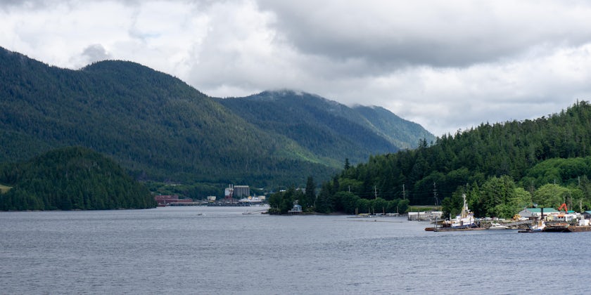Ward Cove -- shown in the distance -- will be home to Norwegian Cruise Line Holdings' vessels tying up in Ketchikan.