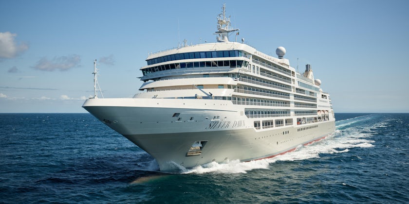 Silversea's Silver Dawn on its sea trials (Photo: Silversea Cruises)
