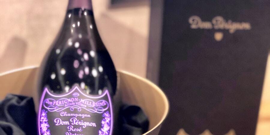 Dom Perignon served on Oceania Cruises' Dom Perignon Tasting Menu (Photo: Chris Gray Faust) Dom Perignon served on Oceania Cruises' Dom Perignon Tasting Menu (Photo: Chris Gray Faust)