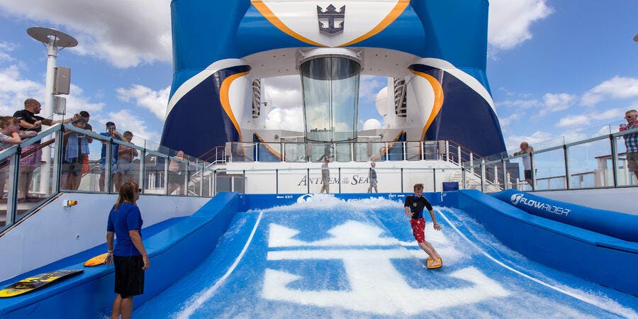 FlowRider on Anthem of the Seas (Photo: Cruise Critic) FlowRider on Anthem of the Seas (Photo: Cruise Critic)