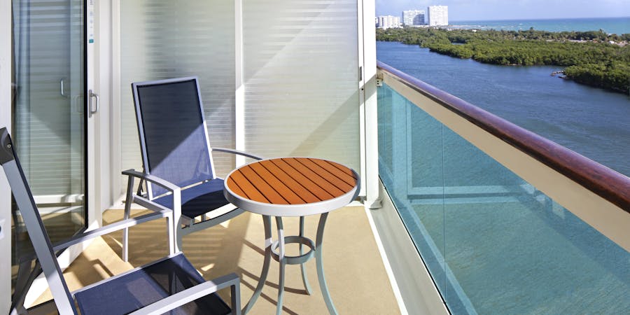 Ocean View Balcony on Royal Caribbean (Photo: Royal Caribbean) Ocean View Balcony on Royal Caribbean (Photo: Royal Caribbean)