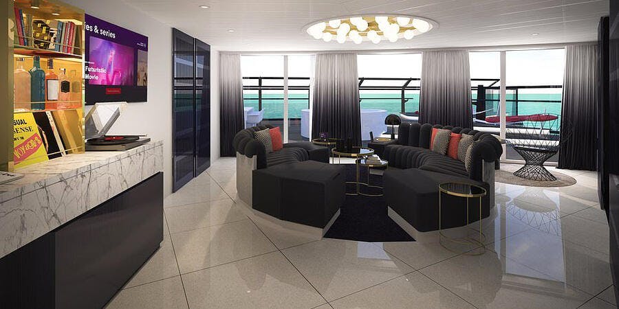 Scarlet Lady's Massive Suite (Photo: Virgin Voyages) Scarlet Lady's Massive Suite (Photo: Virgin Voyages)