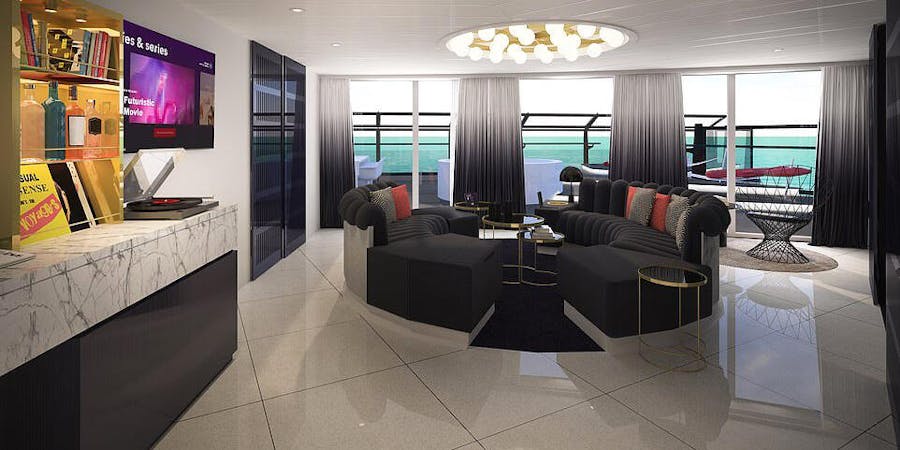 Scarlet Lady's Massive Suite (Photo: Virgin Voyages) Scarlet Lady's Massive Suite (Photo: Virgin Voyages)