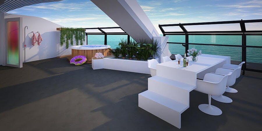 Scarlet Lady's Balcony Cabin (Photo: Virgin Voyages) Scarlet Lady's Balcony Cabin (Photo: Virgin Voyages)