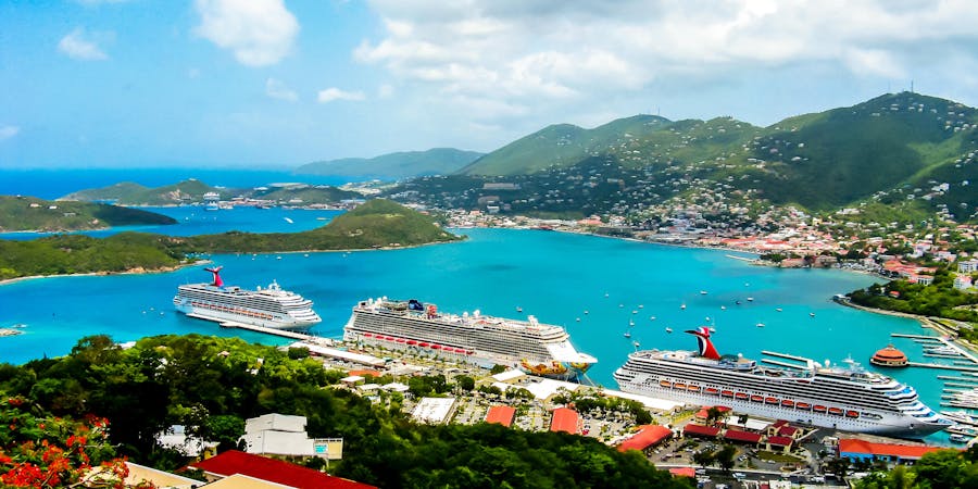 Cruise ships docked on a port day (Photo: Kateryniuk/Shutterstock.com) Cruise ships docked on a port day (Photo: Kateryniuk/Shutterstock.com)