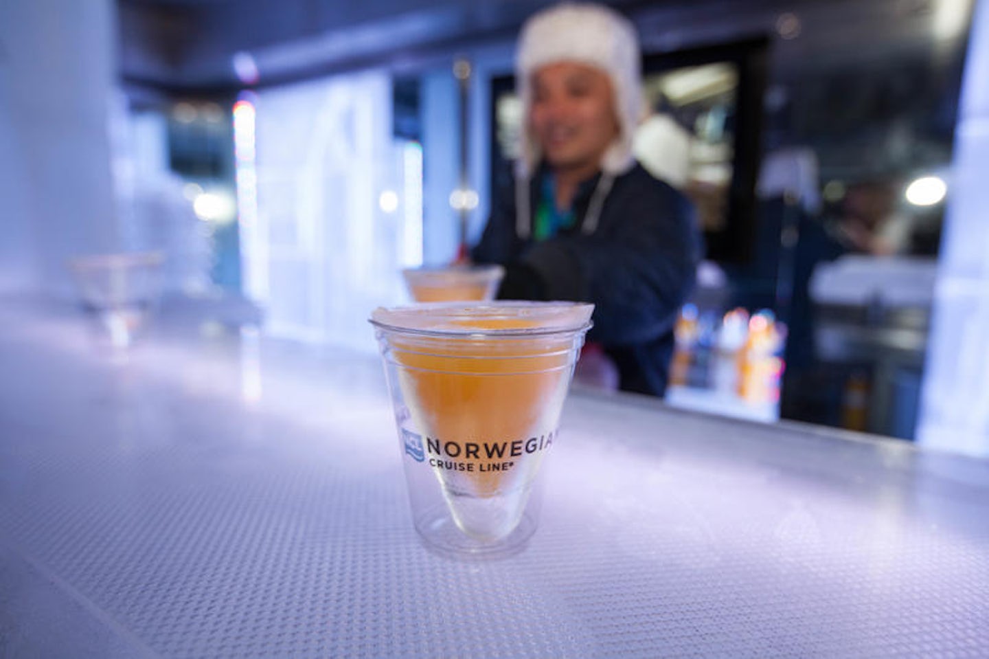 Svedka and Inniskillin Ice Bar on Norwegian Getaway