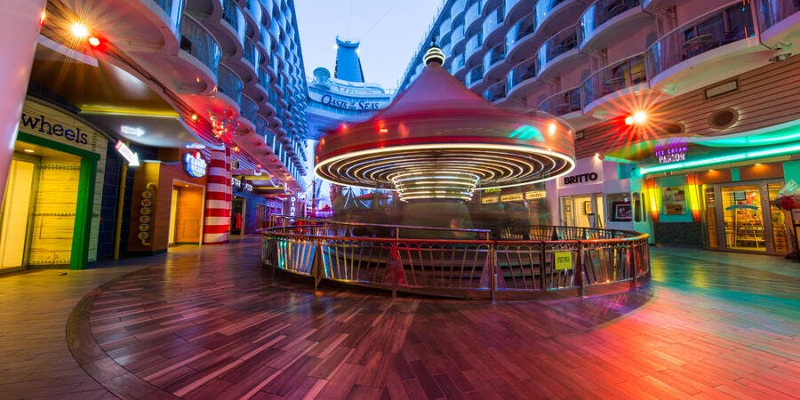The Boardwalk on Oasis of the Seas (Photo: Cruise Critic) The Boardwalk on Oasis of the Seas (Photo: Cruise Critic)