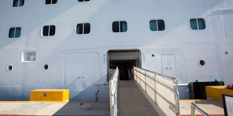Boarding Area on Carnival Triumph Boarding Area on Carnival Triumph