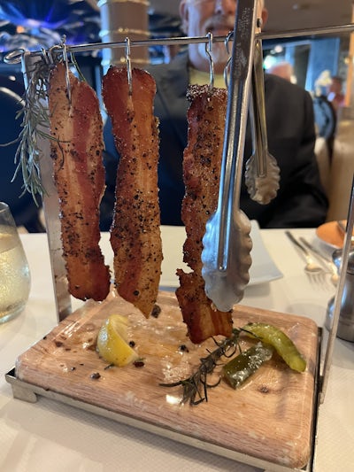 Clothesline Bacon in Pinnacle Restaurant 