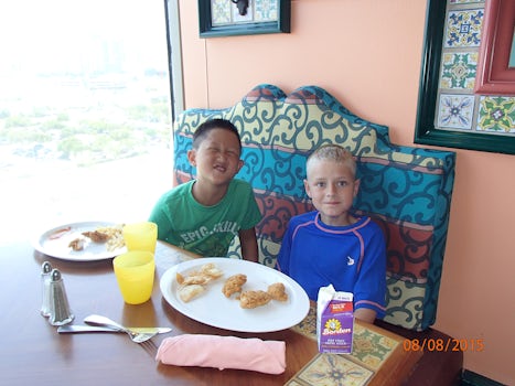 Trae & Reece enjoyed ALL the food