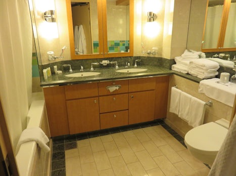 Grand Suite Bathroom on Allure Of The Seas