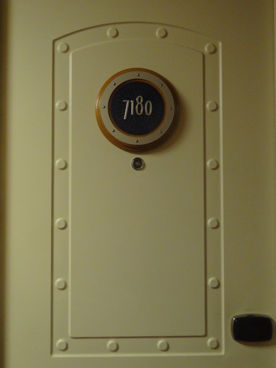 Stateroom door.