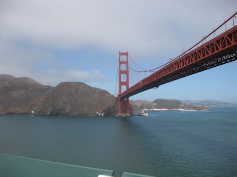 Passing Under the Golden Gate Bridge