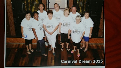 Group shot on Carnival Dream