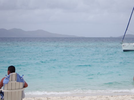 View from the Soggy Dollar Bar on Jost Van Dyke