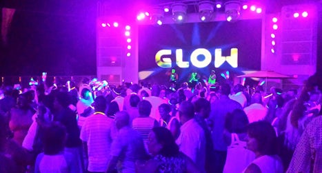 Glow party on the last night