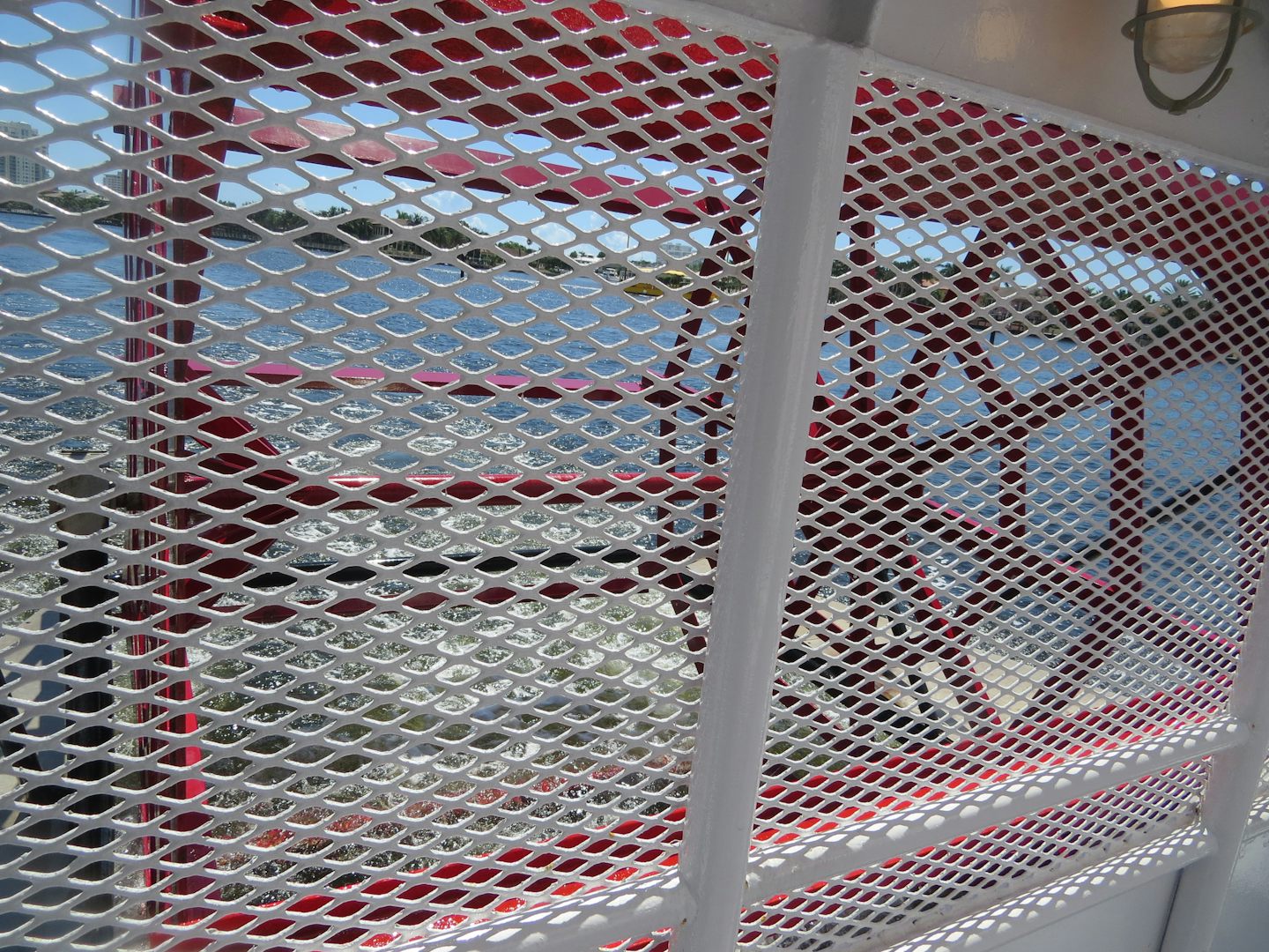 Paddlewheel detail on boat tour Fort Lauderdale canals